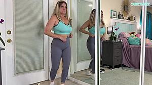 Sexy Milf Gym Workout Clothes Try On Haul - Sfw - Tabithaxxx