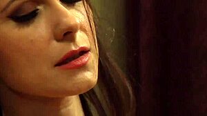 Naughty Lesbian Mistress Kisses, Fingers, And Masturbates Sexy Slave In Bondage