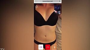 Hot stranger brunette watches me stroking on cam 1