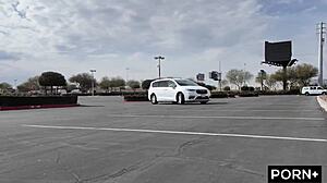 Does Aubry Babcock crave her tight cunt slammed in the car?