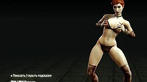 Metro Last Light: Intense Striptease Featuring Big Tits Redhead Whore