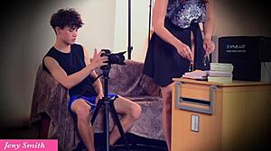 I invited a photographer for earrings and naked pics.