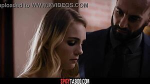 Busty stepmom's heart aches as boyfriend impregnates stepdaughter in forbidden taboo