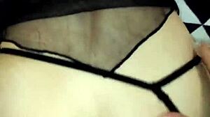 Milf Teasing In Stockings And Lingerie For Anal Play