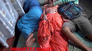 The Indian stepmom speaks Hindi during sex.