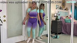 Sexy Milf Gym Workout Clothes Try On Haul - Sfw - Tabithaxxx