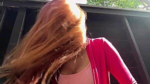 italian hot milf artemisia love long hair fetish session outdoor