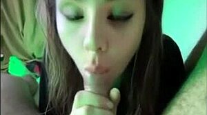 beautiful young teen girl sucks small dick on snapchat in forest during spring break