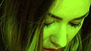 Naughty Lesbian Mistress Kisses, Fingers, And Masturbates Sexy Slave In Bondage