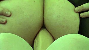 Lesbians gaping with huge dildo after fucking