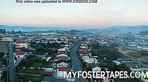 Bianca Burke and Alexis Tae in intense foster threesome with daddy and uncle.