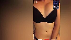 Hot stranger brunette watches me stroking on cam 1