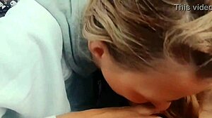 i love sucking his big cock in my mouth during our homemade session