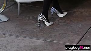 All Natural Reyna Boldly Displays Perfect Shapes Outdoors