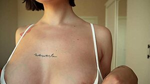 trying on new clothes like skirts, pants, tops, and blouses for a fresh look