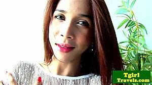 i am cambodian ladyboy nit playing with myself. fingering my ass and teasing my piercing in lingerie.