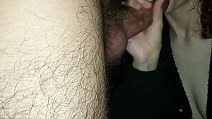 Girlfriend Lubricates Penis for Harder Penetration