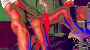 after a huge fight with my man went to work at the club where i seen his cute friend and let him creampie my ass