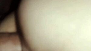 Close-up view of sphincter stretching during anal sex.