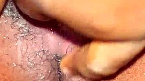 Wet Pussy Masturbation With Big Lips And Natural Tits