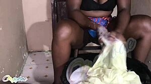 weekend laundry turns housewife pussy play homemade