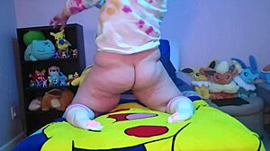 i'm a needy chubby femboy takin bad dragon dildos for the first time, it's so big!