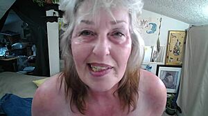 Oh wow, mature hottie dawnskye1962 shows off modeling panties then gives jerk off instructions to finish!