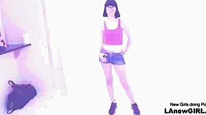 Beautiful brunette got seduced by the producer in a modeling audition?