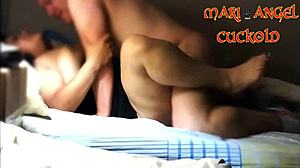 Lover teaches cuckold how to fuck me