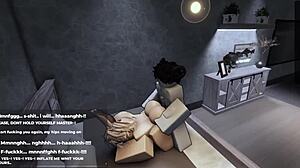 roblox femboy begging for more in game