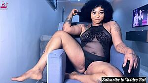 Masturbating while step dad watches the whole time!