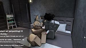 roblox femboy begging for more in game