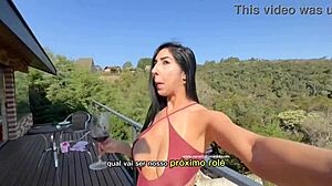 Renatinha safada na cabana with big tits latina