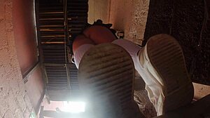 Professor sneaks upskirt peeks at his curvy plumbing and electricity students' asses! 😏