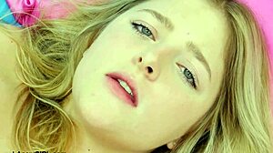 Luminous Blonde Beauty Shows Her Sexy Body