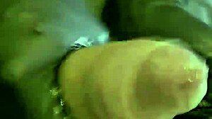 Tattooist drains big balls during intense session