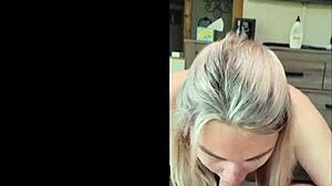 hot blonde milf housewife makes intimate homemade tape with her old husband