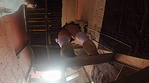 Professor sneaks upskirt peeks at his curvy plumbing and electricity students' asses! 😏