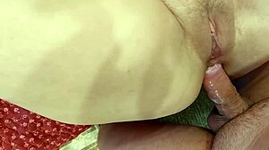 Creampie pussy and anal creampie for a curvy slut with big natural tits