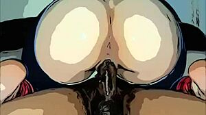 Spider Woman PAWG Riding Big Black Cock Intensely.