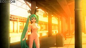 Hatsune Miku Velvet Arabesque Project Diva Nude Mod Full Nude Bunny Costume