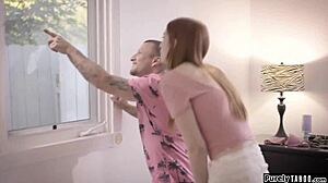 Home Alone Young Redhead Teen Analed By Perv Neighbor