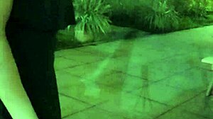 Oh, shemale Ting Xuan exposed in community garden!