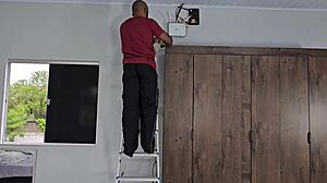 Seduce the internet nerd, shake ass on his cock until he cums before pounding my ass, but fire continues as he rides my ass giving creamy orgasm