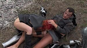 Redhead enjoys anal bang