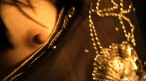 beautiful nude bollywood chick dancing and stripping, teasing with ripped clothes 😘