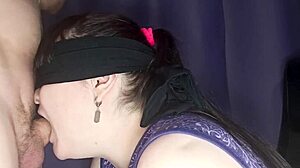 Watch this wife give a deep blowjob and swallow every drop of cum!