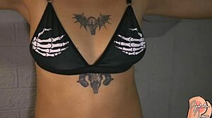 Puta sumisa gets fucked hard while begging for more cum!