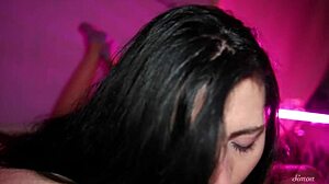 Web Model's Sultry Suck and Swallow