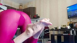 Youll Just Come In To Watch And Youll Have To Jerk Off A Hot Hairy Girl Is Messing With A Big Dildo